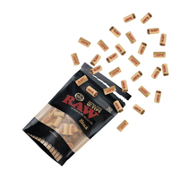 RAW - Black Pre-Rolled Extra Wide Tips - Bag of 50 (MSRP $8.99)