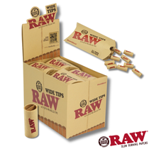 RAW - (21ct) Pre-Rolled Wide Tips - Display of 20 (MSRP $1.49ea)