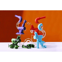 Ooze - 9.5" Silicone 4-in-1 Swerve Water & Nectar Pipe (MSRP $35.00)