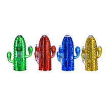 Clover Glass - 7" Glycerin Assorted Color Cactus Water Pipe - with 14M Bowl (MSRP $75.00)
