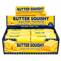 Butter Squishy Soft Stick Stress Relieving Squeeze Toy - Display of 12 (MSRP $15.00ea)