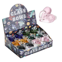 Assorted Color Heart Handle Bowl 14M - Display of 12 (MSRP $60.00)