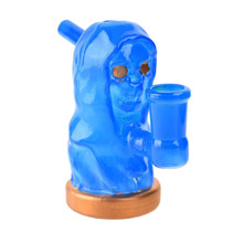 3.7" Assorted Full Color Reaper Water Pipe - with 14M Male Bowl (MSRP $15.00)