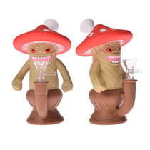 7" Silicone Mushroom Monster Water Pipe - with 14M Male Bowl (MSRP $20.00)
