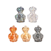 4" Assorted Electro Plated Pumpkin Man Water Pipe - with 14M Male Bowl (MSRP $10.00)