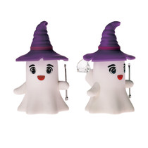 5.7" Silicone Ghost Witch Water Pipe - with 14M Male Bowl (MSRP $15.00)