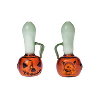 3.5" Pumpkin Leaf Handle Hand Pipe (MSRP $12.00)