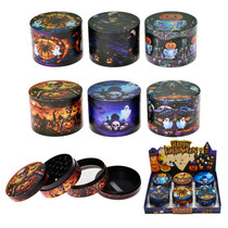 2.1" Halloween UV Print 4 Part Grinder 2 - Display of 6 (MSRP $10.00ea)