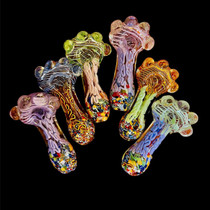 5" Multi Marble Heady Spoon Hand Pipe - 2 Pack (MSRP $20.00ea)