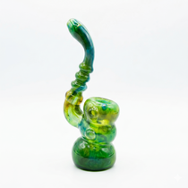 7" Gold Fumed Double Tube Bubbler Hand Pipe (MSRP $20.00ea)