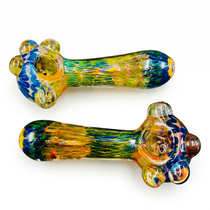 4" Gold Fumed Spoon Hand Pipe - 2 Pack (MSRP $20.00ea)