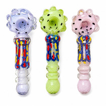 5" Slime Frit Heady Spoon Hand Pipe - 2 Pack (MSRP $20.00ea)