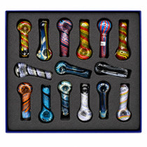 Everyday - 3" Swirl Dicro Art Vibrant Hand Pipe - 15ct Display (MSRP $15.00ea)