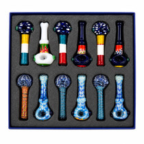 Everyday - 4" Swirly Glasswork Hand Pipe - 12ct Display (MSRP $15.00ea)
