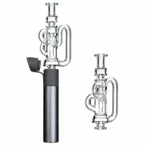 Puffco Pivot Comp Attachment - 3.7" Clear Recycler 04 (MSRP $30.00)
