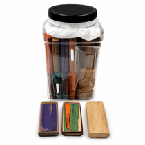 4" Assorted Colors Dug Out with Metal Cigarette - 24 Ct Jar (MSRP $10.00ea)