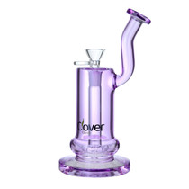 Clover Glass - 8" 5mm Assorted Colors Dab Rigs Water Pipe - With Quartz Banger 14M (MSRP $30.00)
