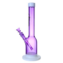 Clover Glass - 15" 5mm Assorted Colors Straight Pipes Water Pipe - With 14M Bowl (MSRP $40.00)