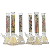 16" 25mm Thick Base 7mm Assorted Beaker Water Pipe (MSRP $60.00)