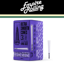 Ultra Smooth King Size Pre-Rolled Cones 3ct (Display of 24) by Empire Rolling *Drop Ship* (MSRP $3.50 Each)