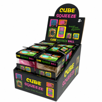 Squeeze Ball Super Swirl Art Cube - 12Ct Display (MSRP $20.00ea)