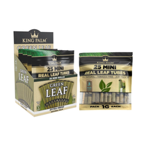 King Palm - Green Leaf Tubes - 25ct Display of 4 (MSRP $20.00-30.00ea)