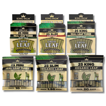 King Palm - Green Leaf Tubes - 25ct Display of 4 (MSRP $20.00-30.00ea)
