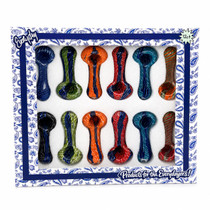 Everyday - 3" Premium Assorted Colors Latachino Art Hand Pipe - 12ct Display (MSRP $15.00ea)