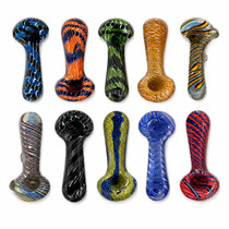 Everyday - 4" Premium Mix Art Color Hand Pipe - 10ct Display (MSRP $20.00ea)