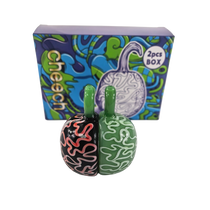 Cheech Glass - Two Brain Cells Finally Working Together- Set of 2 (MSRP $30.00)