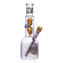 Juicy J Glass - Golden skull stacked beaker (MSRP $76.00)