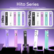 Yocan - Hito Series 510 Battery - Display of 20 - Mixed Color (MSRP $8.00-10.00ea)