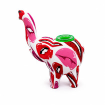 4" Printed Silicone Elephant Bubbler (MSRP $10.00)