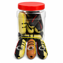 3.5" Assorted Colors Silicone Hot Dog Pipe - 10ct Jar (MSRP $8.00ea)