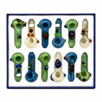 Everyday - 4" Premium Candy Color Figurine Hand Pipe - 12ct Display (MSRP $ 15.00ea)