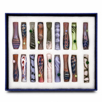 Everyday - 3" Premium Assorted Styles Slyme Frit Art Chillums Hand Pipe - 18ct Display (MSRP $ 15.00ea)