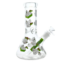 9" Decal Beaker Water Pipe - with 14M Bowl (MSRP $20.00)