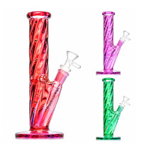 10" Assorted Color Twisted Neck Straight Water Pipe (MSRP $25.00)