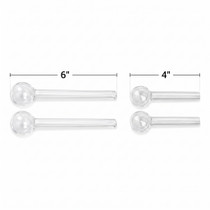 Oil Burner - Clear - 500pc (MSRP $5.00ea)