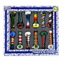 Everyday - 4" Wig Wag Art Vibrant Hand Pipe - 12ct Display (MSRP $15.00ea)