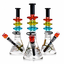 12" Glycerin Filled Detachable Beaker Water Pipe (MSRP $60.00)