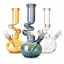 10" Assorted Colors Electro Plated Zong Water Pipe (MSRP $40.00)