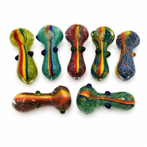 3" Rasta Art Dot Work Hand Pipe 2- Pk (MSRP $10ea)