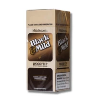 Black & Mild - Cigar Wraps 1ct Box of 25 - Wood Tip (MSRP $1.99ea)