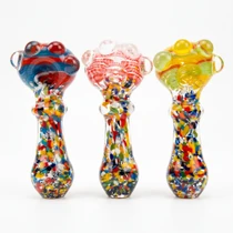 5" Confetti Frit Multi Marble Hand Pipe 2 - Pk (MSRP $15.00ea)