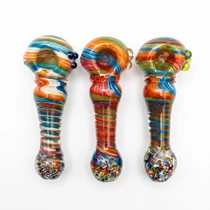5" Rainbow Swirl Art Work Hand Pipe 2 - Pk (MSRP $15.00ea)