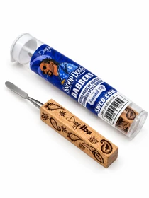  Snoop Dogg - Wood Paisely Handle SS Dabber (MSRP $10.00)