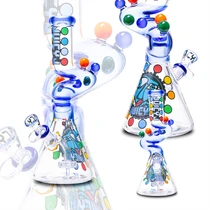 Juicy J Glass - 12" Groovy Water Pipe (MSRP $60.00)