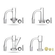 14mm Male 90° Full Welded Quartz Banger Set – Terp Ball & Pearls (MSRP $20.00)