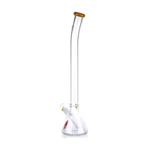 Tigerat - 26" Assorted Color Rim Extra-Tall Curved-Neck Beaker Water Pipe (MSRP$ 60.00)
